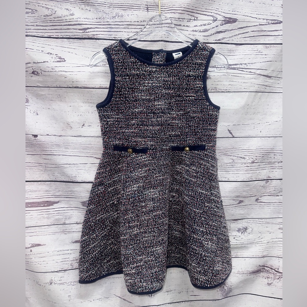 Janie and Jack Elegant Tweed Kids Dress Size 5
